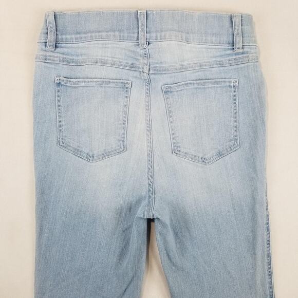 Spanx Jeans Womens Small Tall Light Wash Flare Pull On High Rise Stretch 20348T - Picture 4 of 11